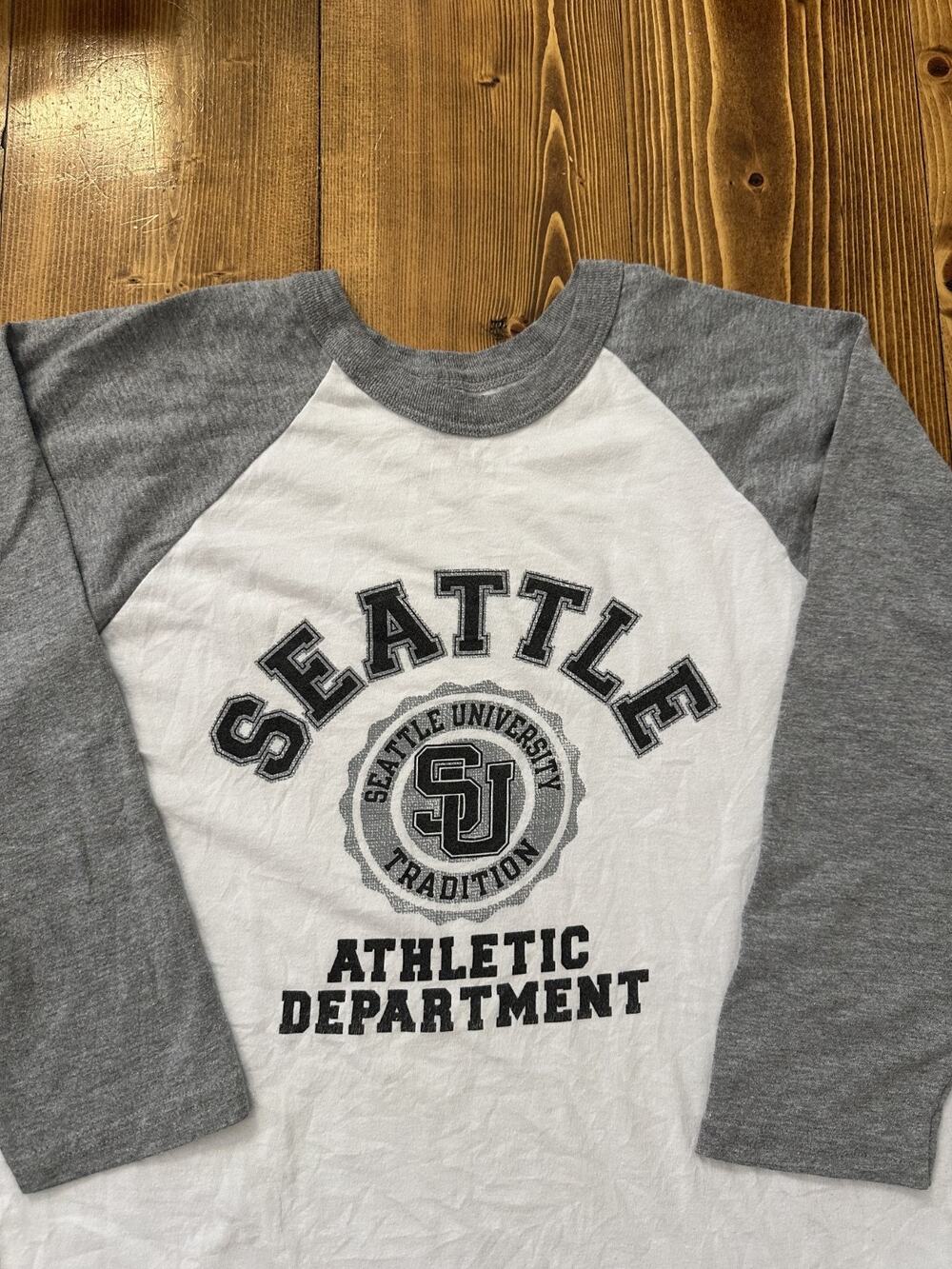 Vintage 90s Seattle University Redhawks Raglan 3/4 Sleeve Shirt Baseball Tee